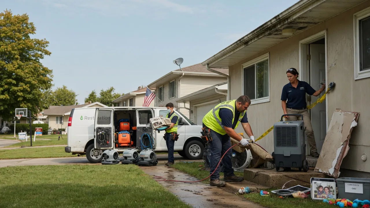 Water Damage Restoration in Pontiac, IL near me